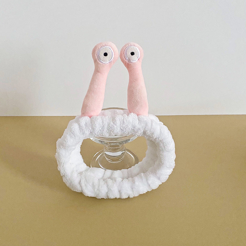 Wholesale Cartoon Snail Coral Velvet Headband